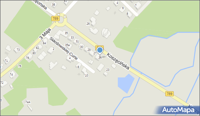 Kalety, Koszęcińska, 25, mapa Kalety