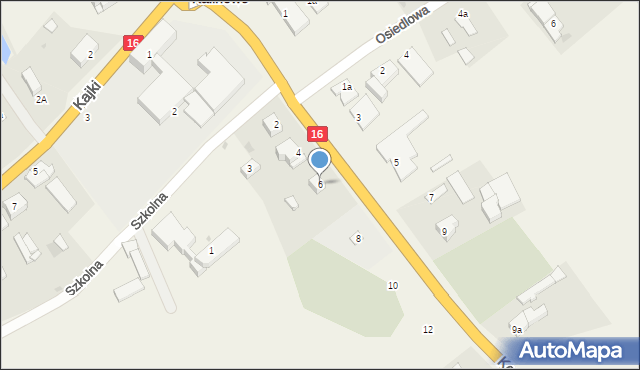 Kalinowo, Konopnickiej Marii, 6, mapa Kalinowo
