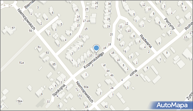 Kalisz, Kopernickiego Franciszka, 12, mapa Kalisza