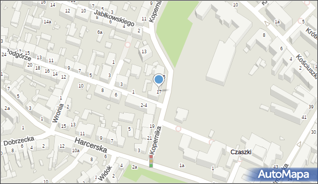 Kalisz, Kopernika Mikołaja, 17, mapa Kalisza