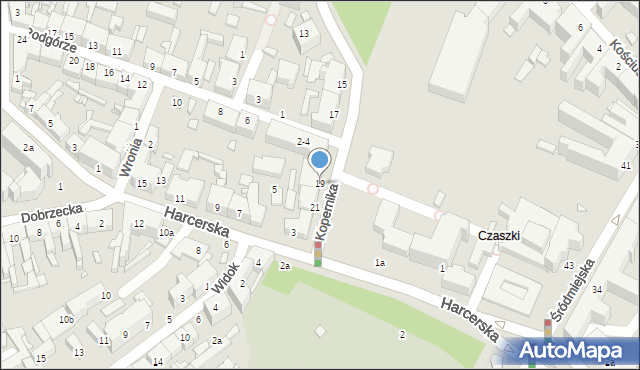 Kalisz, Kopernika Mikołaja, 19, mapa Kalisza