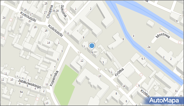 Kalisz, Kościuszki Tadeusza, gen., 5, mapa Kalisza