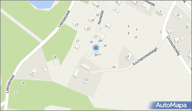 Kamień, Kochanowskiego Jana, 20, mapa Kamień