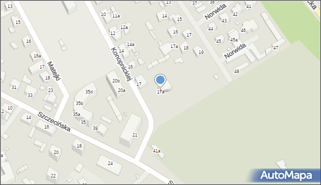 Kamień Pomorski, Konopnickiej Marii, 17a, mapa Kamień Pomorski