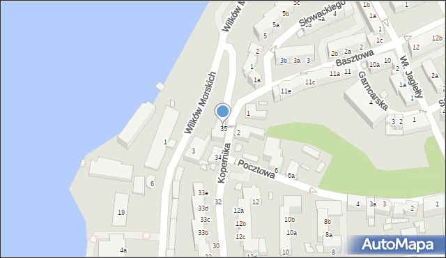 Kamień Pomorski, Kopernika Mikołaja, 35, mapa Kamień Pomorski