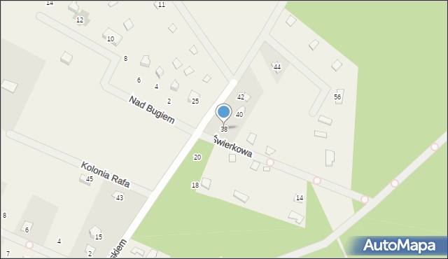 Kamieńczyk, Kolonia Rafa, 38, mapa Kamieńczyk