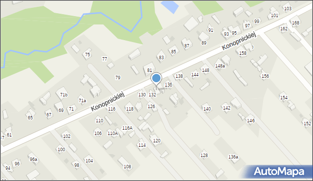 Kamienica Polska, Konopnickiej Marii, 134, mapa Kamienica Polska