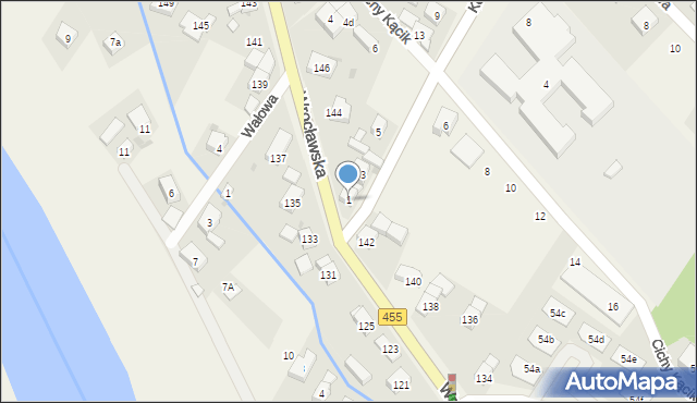 Kamieniec Wrocławski, Kolejowa, 1, mapa Kamieniec Wrocławski