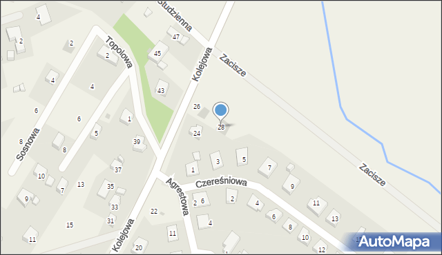 Kamieniec Wrocławski, Kolejowa, 28, mapa Kamieniec Wrocławski