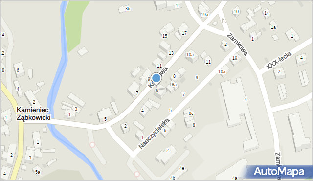 Kamieniec Ząbkowicki, Kolejowa, 6, mapa Kamieniec Ząbkowicki