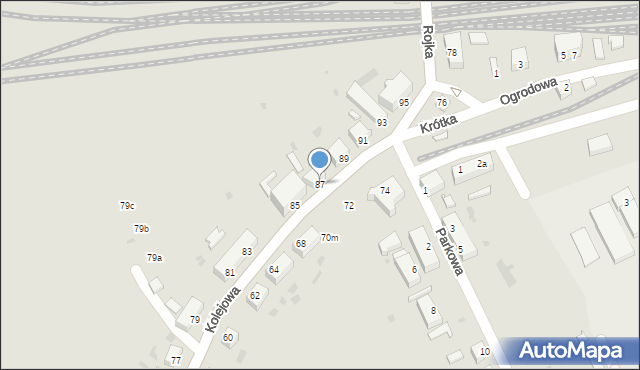 Kamieniec Ząbkowicki, Kolejowa, 87, mapa Kamieniec Ząbkowicki