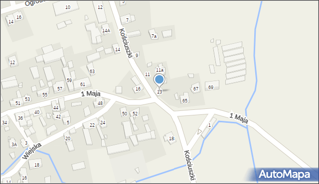Kamiennik, Kościuszki Tadeusza, gen., 13, mapa Kamiennik