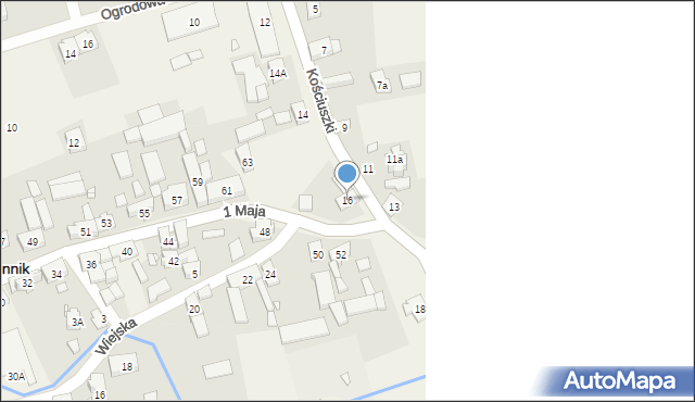 Kamiennik, Kościuszki Tadeusza, gen., 16, mapa Kamiennik