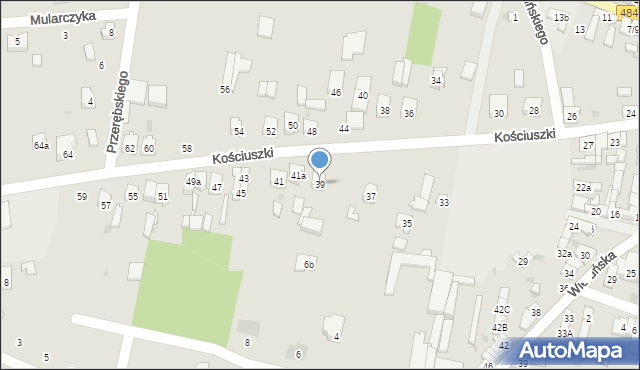 Kamieńsk, Kościuszki Tadeusza, gen., 39, mapa Kamieńsk