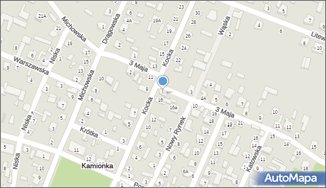 Kamionka, Kocka, 18, mapa Kamionka