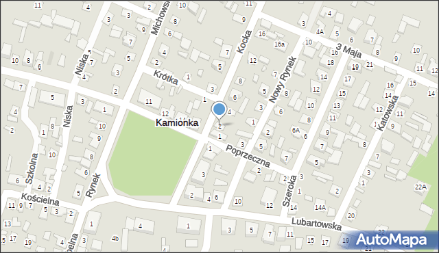 Kamionka, Kocka, 2, mapa Kamionka