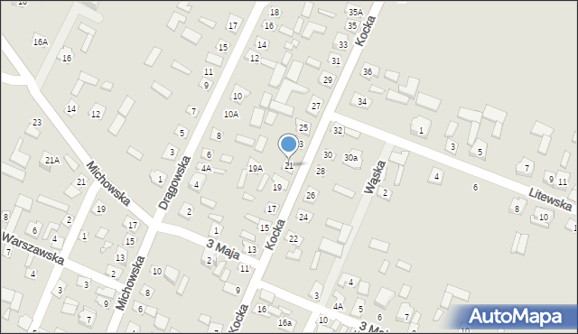 Kamionka, Kocka, 21, mapa Kamionka