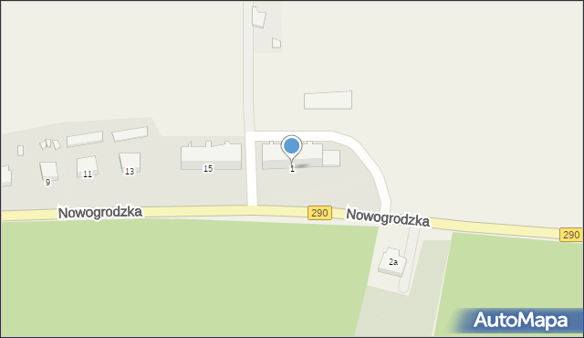 Kamionka, Kościelna, 1, mapa Kamionka