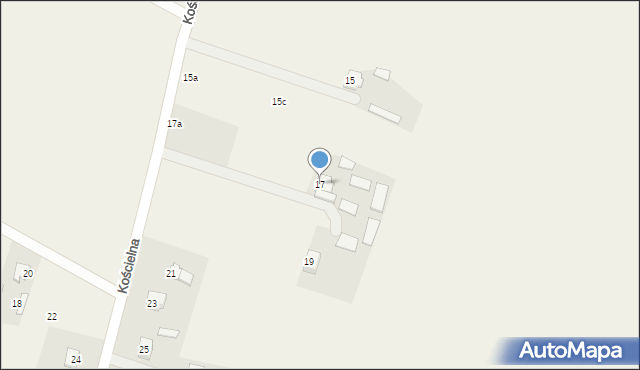 Kamionna, Kościelna, 17, mapa Kamionna