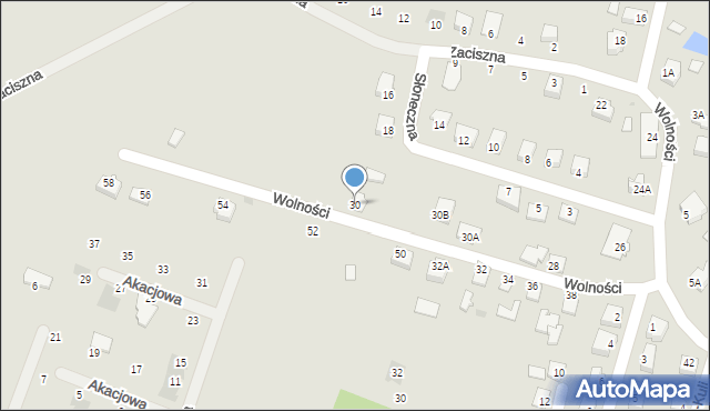Kańczuga, Kojdra Władysława, 30, mapa Kańczuga