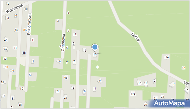 Kania Polska, Konwaliowa, 10, mapa Kania Polska