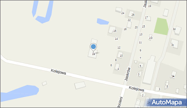 Kanie, Kolejowa, 1a, mapa Kanie