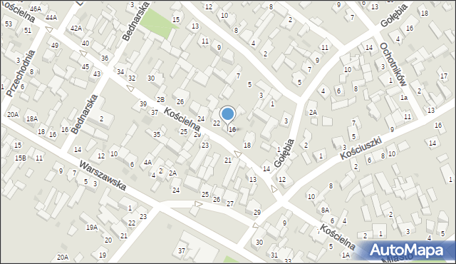 Karczew, Kościelna, 20, mapa Karczew