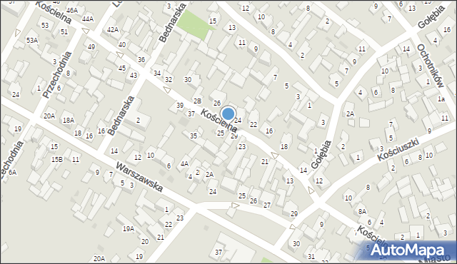 Karczew, Kościelna, 31, mapa Karczew