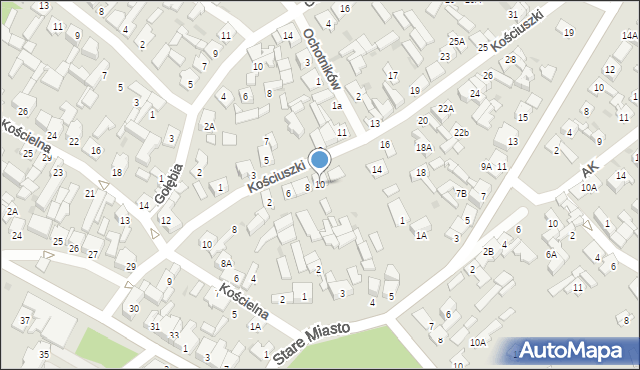 Karczew, Kościuszki Tadeusza, gen., 10, mapa Karczew