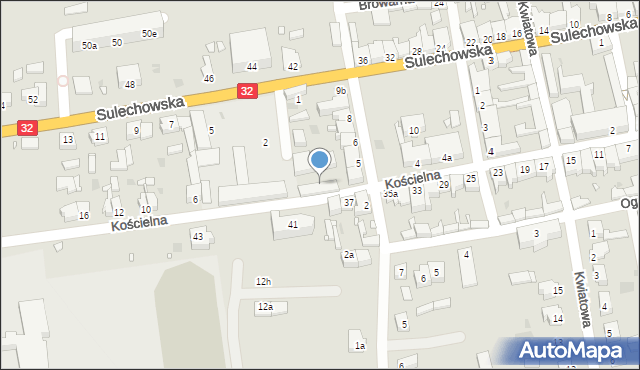 Kargowa, Kościelna, 6c, mapa Kargowa