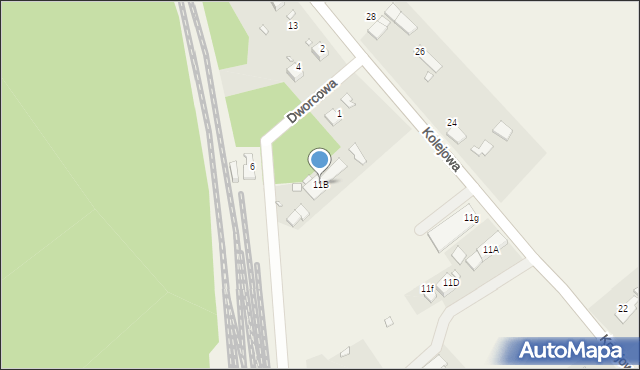 Karłowice, Kolejowa, 11B, mapa Karłowice