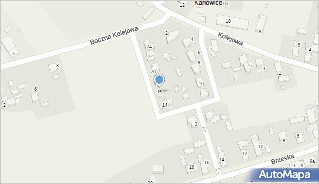 Karłowice, Konopnickiej Marii, 16, mapa Karłowice