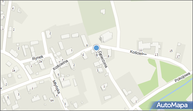 Karłowice, Kościelna, 6, mapa Karłowice