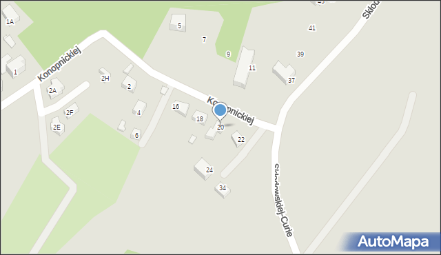 Karpacz, Konopnickiej Marii, 20, mapa Karpacz