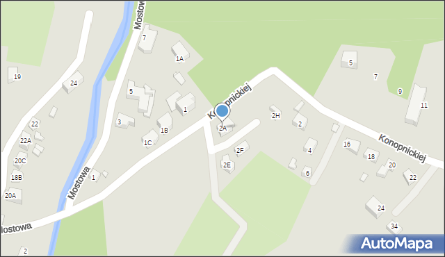 Karpacz, Konopnickiej Marii, 2A, mapa Karpacz