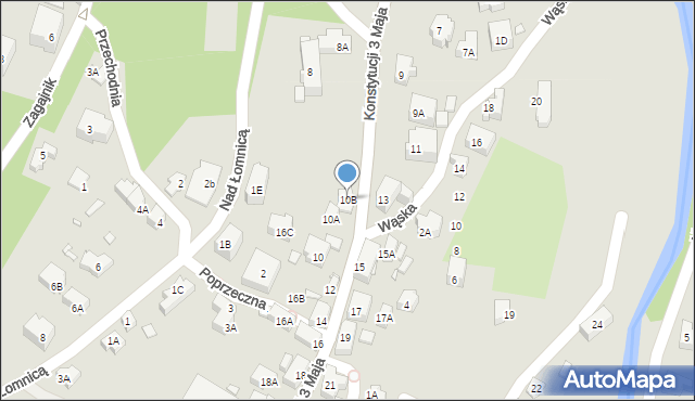 Karpacz, Konstytucji 3 Maja, 10B, mapa Karpacz