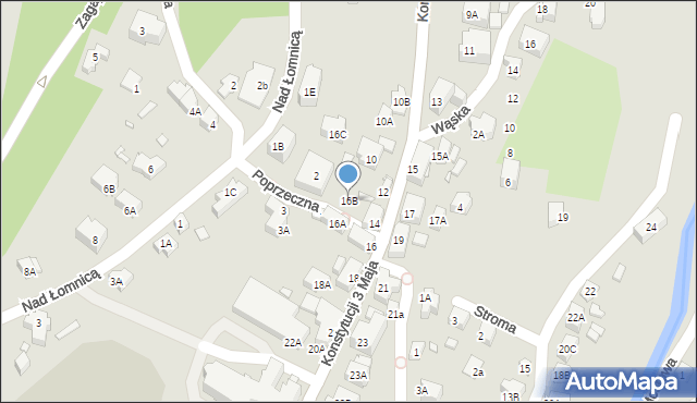 Karpacz, Konstytucji 3 Maja, 16B, mapa Karpacz