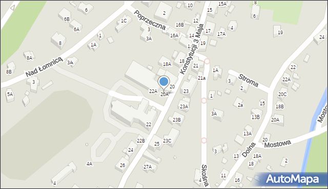 Karpacz, Konstytucji 3 Maja, 20A, mapa Karpacz