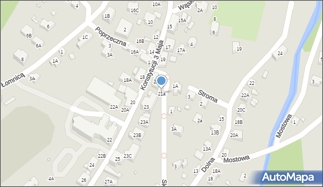 Karpacz, Konstytucji 3 Maja, 21a, mapa Karpacz