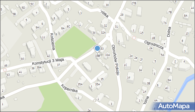 Karpacz, Konstytucji 3 Maja, 33B, mapa Karpacz