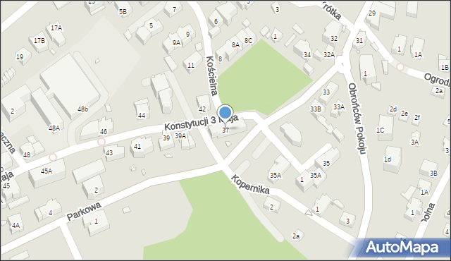 Karpacz, Konstytucji 3 Maja, 37, mapa Karpacz