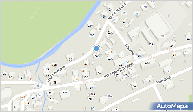 Karpacz, Konstytucji 3 Maja, 54A, mapa Karpacz