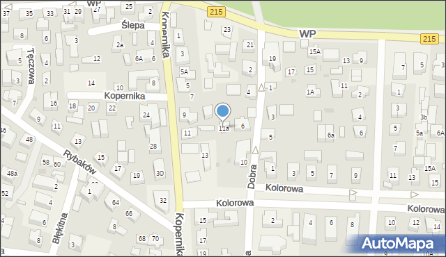 Karwia, Kopernika Mikołaja, 11a, mapa Karwia