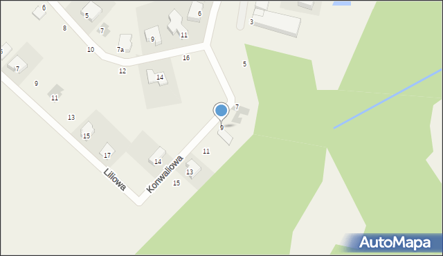 Katarzynki, Konwaliowa, 9, mapa Katarzynki