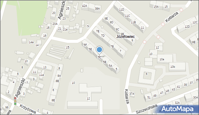 Katowice, Kotlarza Tomasza, 5C, mapa Katowic