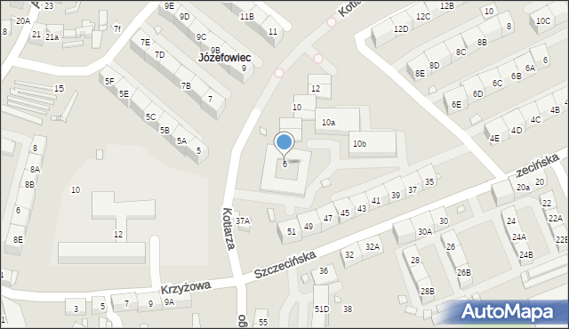 Katowice, Kotlarza Tomasza, 6, mapa Katowic