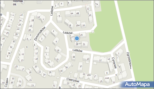 Katowice, Kolibrów, 19, mapa Katowic