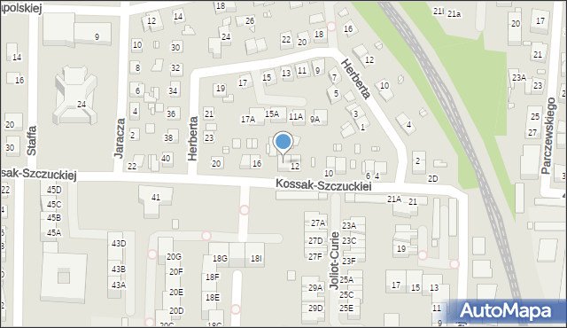 Katowice, Kossak-Szczuckiej Zofii, 14, mapa Katowic