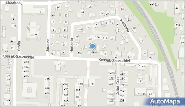 Katowice, Kossak-Szczuckiej Zofii, 16, mapa Katowic