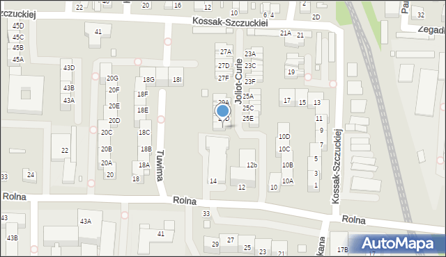 Katowice, Kossak-Szczuckiej Zofii, 29F, mapa Katowic